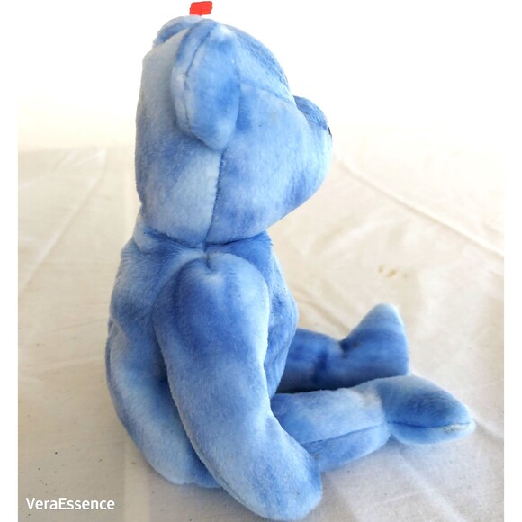 TY Beanie Baby PEACE 2003 the Bear Blue Tie Dye Version 8.5 inch - Picture 4 of 8